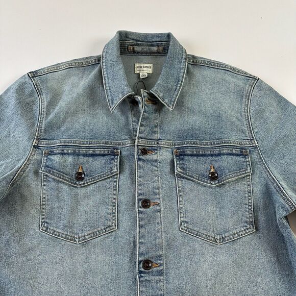 NWT Todd Snyder Faded Indigo Denim Jacket Blue Men's Size XL - Picture 2 of 12